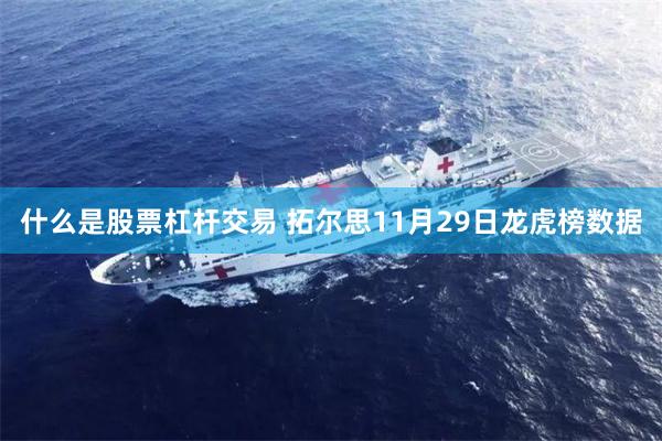 什么是股票杠杆交易 拓尔思11月29日龙虎榜数据